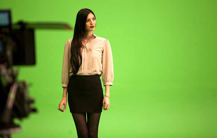 Studio de tournage sur fond vert à Paris pour vidéos d'entreprise